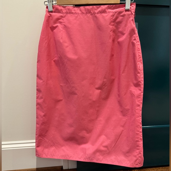 Charles Chang Lima pink skirt with pleats - Picture 2 of 5